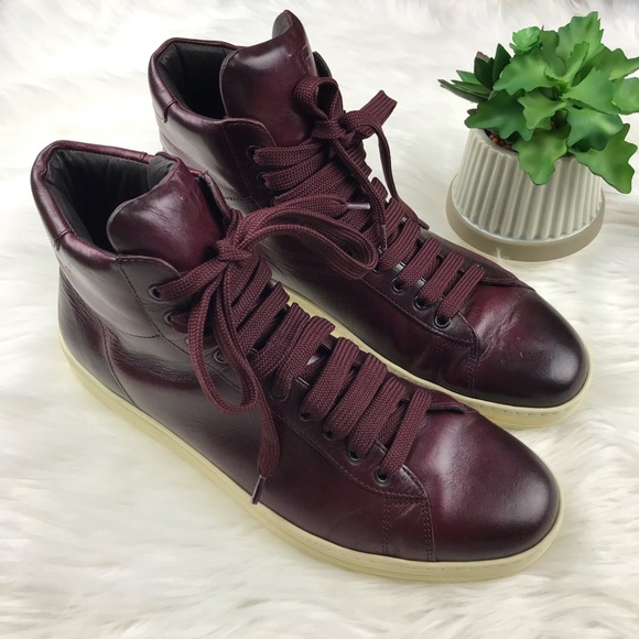Tom Ford Other - Tom Ford High Top Leather Russel Sneakers